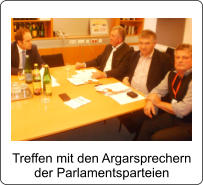 Treffen mit den Argarsprechern  der Parlamentsparteien